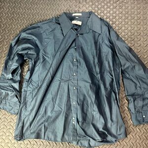 Etienne Aigner men’s size 18 34/35 xl button down blue shirt